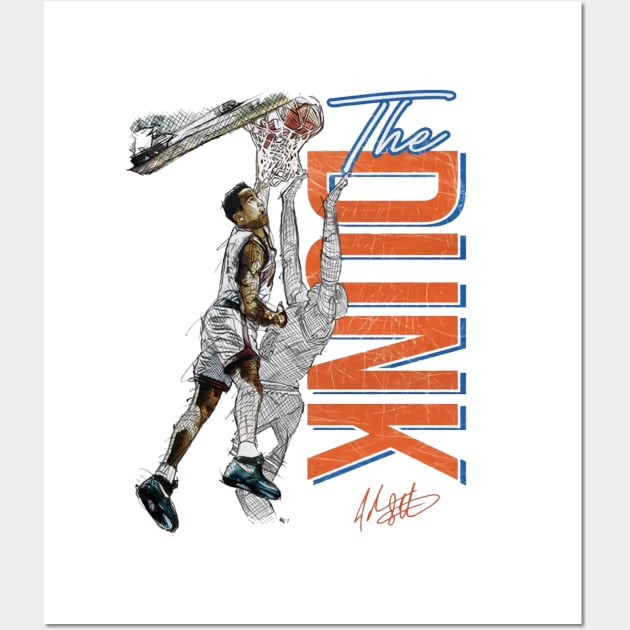 John Starks New York The Dunk Wall Art by Buya_Hamkac